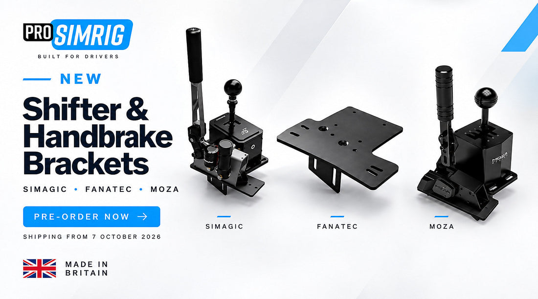 New PRO SIMRIG Shifter & Handbrake Brackets